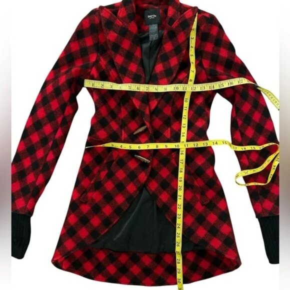 SMYTHE Red & Black Plaid Jacket - Picture 8 of 9